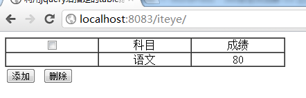 jQuery给指定的table动态添加删除行的操作方法1