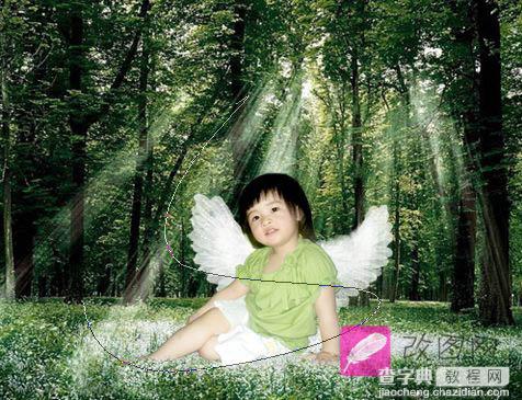 Photoshop 合成梦幻森林里的小天使8