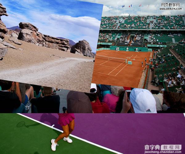 Photoshop合成户外体育馆羽毛球比赛图片4