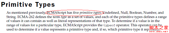 JavaScript中“基本类型”之争小结2
