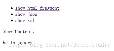 JQuery解析HTML、JSON和XML实例详解2