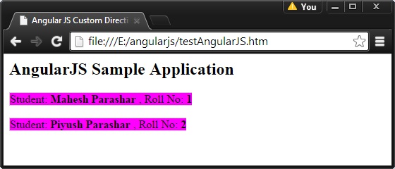 详解AngularJS中自定义指令的使用1