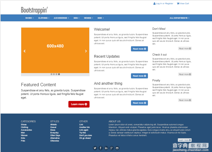 Bootstrap企业网站实战项目41
