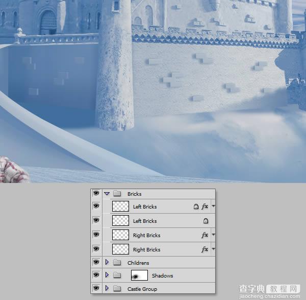 photoshop将荒漠场景打造出迪士尼风格的雪景图76