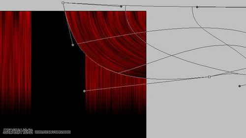 ps利用滤镜及变形工具制作漂亮的红色布帘10
