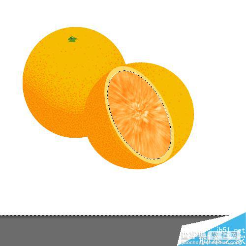 ps绘制一个漂亮逼真的橙子16