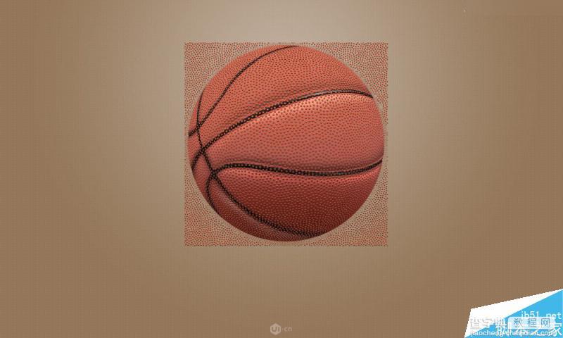 Photoshop绘制超逼真的立体篮球效果图17