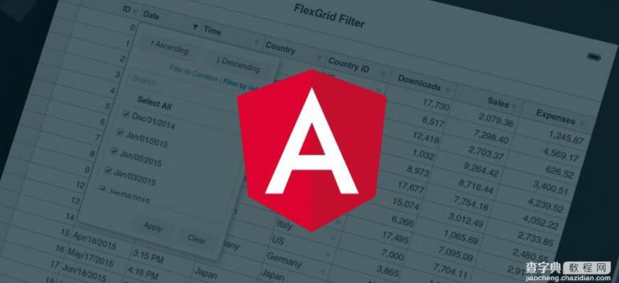 最棒的Angular2表格控件1