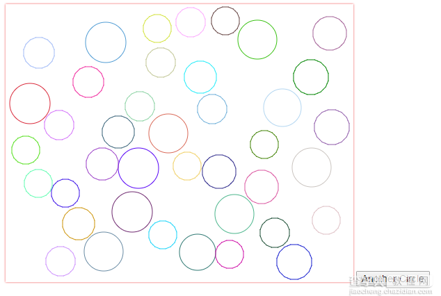javascript实现画不相交的圆1