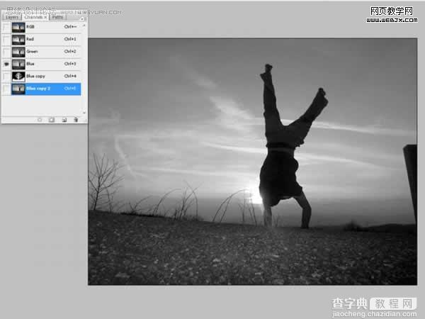 photoshop 多图合成晨曦中的温馨一家14