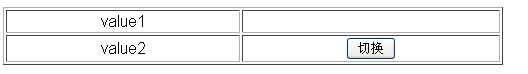 javascript实现切换td中的值1