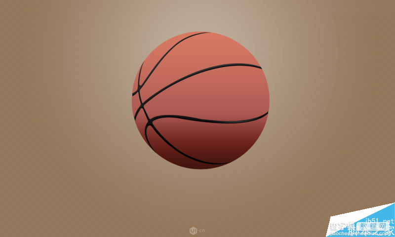 Photoshop绘制超逼真的立体篮球效果图4