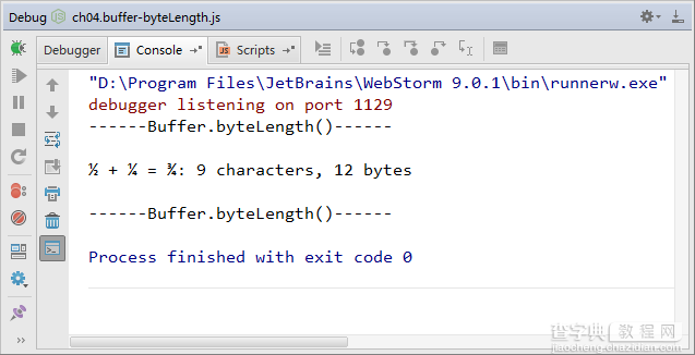 Node.js实用代码段之获取Buffer对象字节长度1