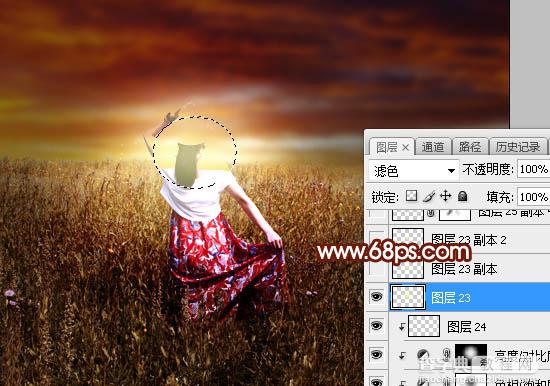 Photoshop将人物图片打造明亮的暖色逆光效果25