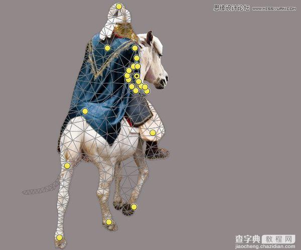 Photoshop合成骑着白马的骑士在山谷中瞭望远方40
