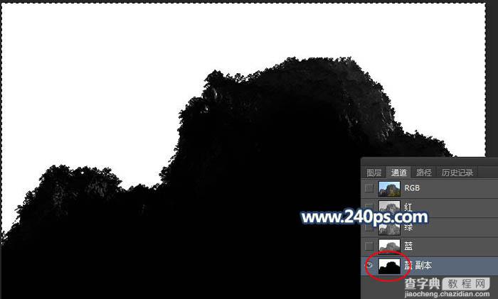Photoshop调制出清晨霞光色和云雾效果的山峰图片7
