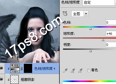 photoshop合成手握利剑的美女与怪兽雕像在一起的场景19