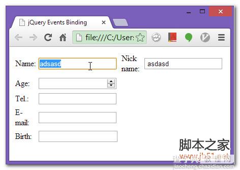 jQuery 绑定事件到动态创建的元素上的方法实例4