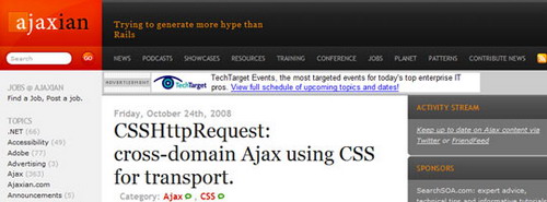 十个优秀的Ajax/Javascript实例网站收集4