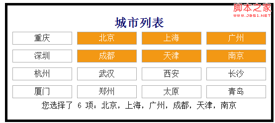 jQuery之选择组件的深入解析2