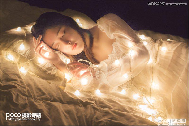 使用Photoshop快速把弱光人像变梦幻唯美的方法6
