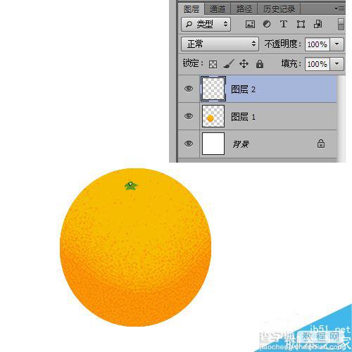 ps绘制一个漂亮逼真的橙子8