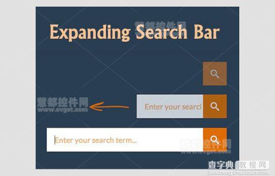 CSS3,HTML5和jQuery搜索框集锦3