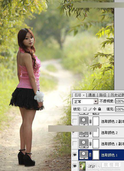 Photoshop如何调出公园女孩秋季暖色效果教程5