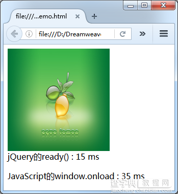 jQuery ready()和onload的加载耗时分析1