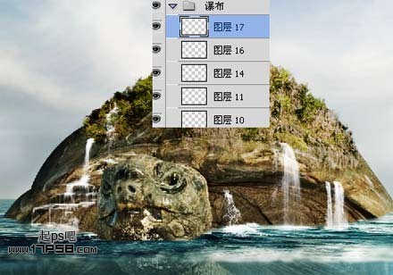 photoshop合成制作海龟岛­自然场景28