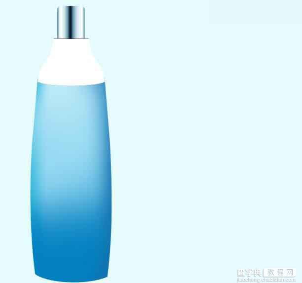 Photoshop绘制清新风格的蓝色化妆品包装瓶8