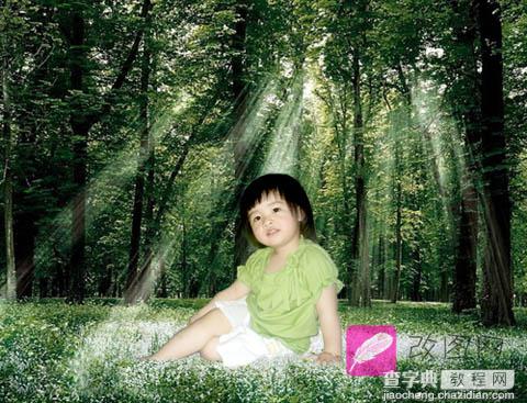Photoshop 合成梦幻森林里的小天使5