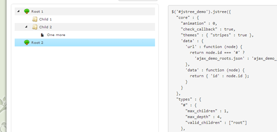 推荐8款jQuery轻量级树形Tree插件3