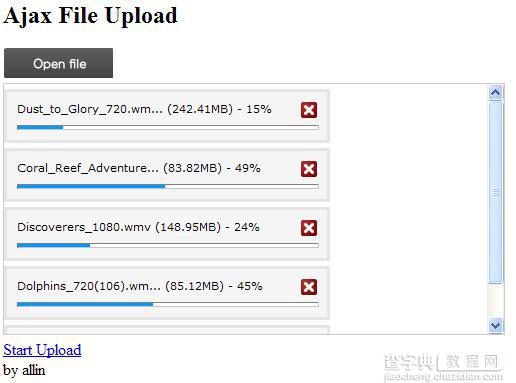 ajax 文件上传应用简单实现3