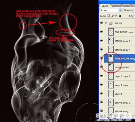 photoshop 合成带有骷髅头像的烟雾31