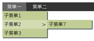 用jquery实现下拉菜单效果的代码1