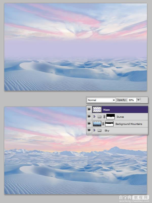 photoshop将荒漠场景打造出迪士尼风格的雪景图39