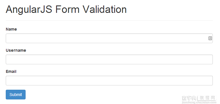 详细解读AngularJS中的表单验证编程1