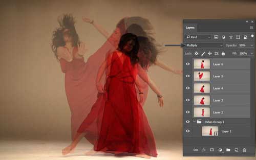 Photoshop合成有创意的舞者跳舞的幻影效果9