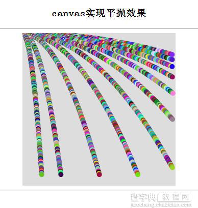 jQuery+canvas实现的球体平抛及颜色动态变换效果1