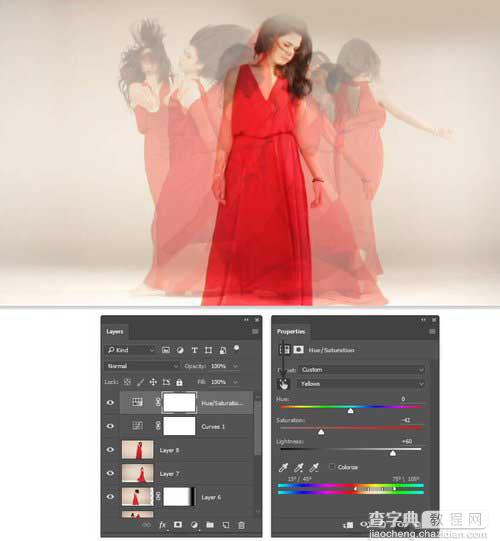 Photoshop合成有创意的舞者跳舞的幻影效果16
