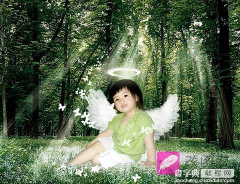 Photoshop 合成梦幻森林里的小天使12