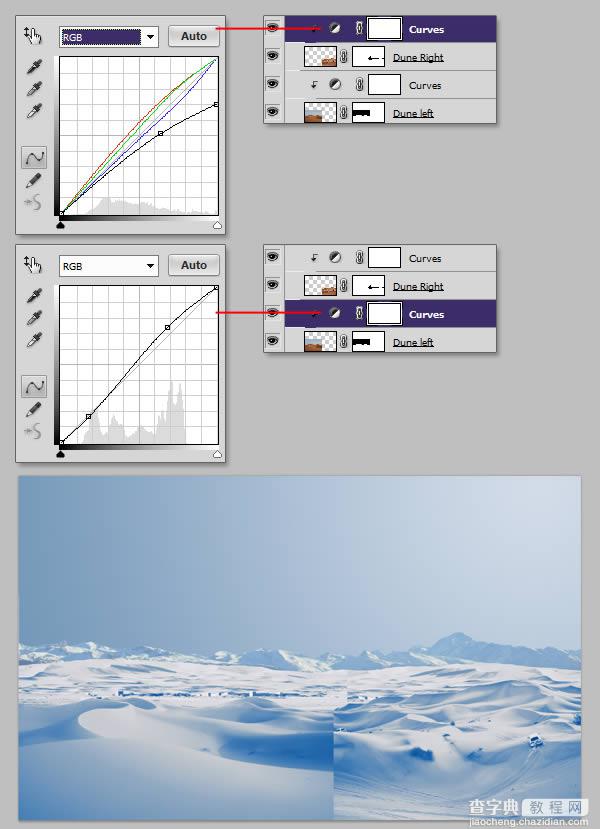 photoshop将荒漠场景打造出迪士尼风格的雪景图18