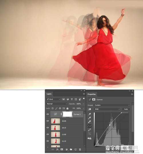 Photoshop合成有创意的舞者跳舞的幻影效果23