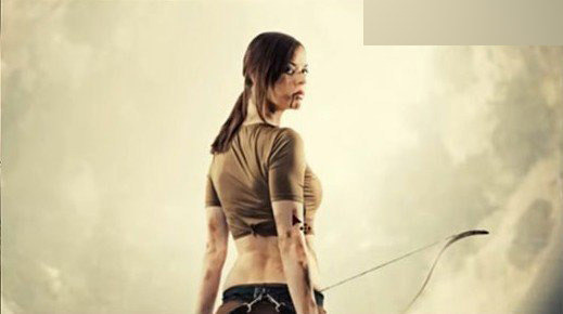 Photoshop合成月亮下拿着弓箭的超酷女战士24