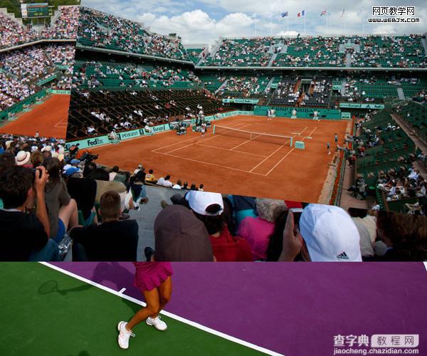 Photoshop合成户外体育馆羽毛球比赛图片3