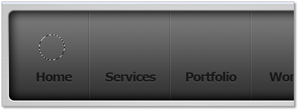 Photoshop 绘制碳纤维风格的网页导航按钮19