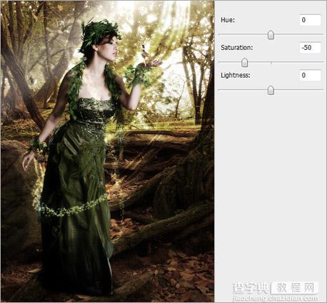 photoshop 合成超梦幻的森林天使14