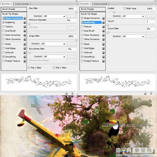 photoshop 合成疯狂的水彩画32