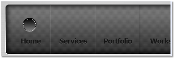 Photoshop 绘制碳纤维风格的网页导航按钮21